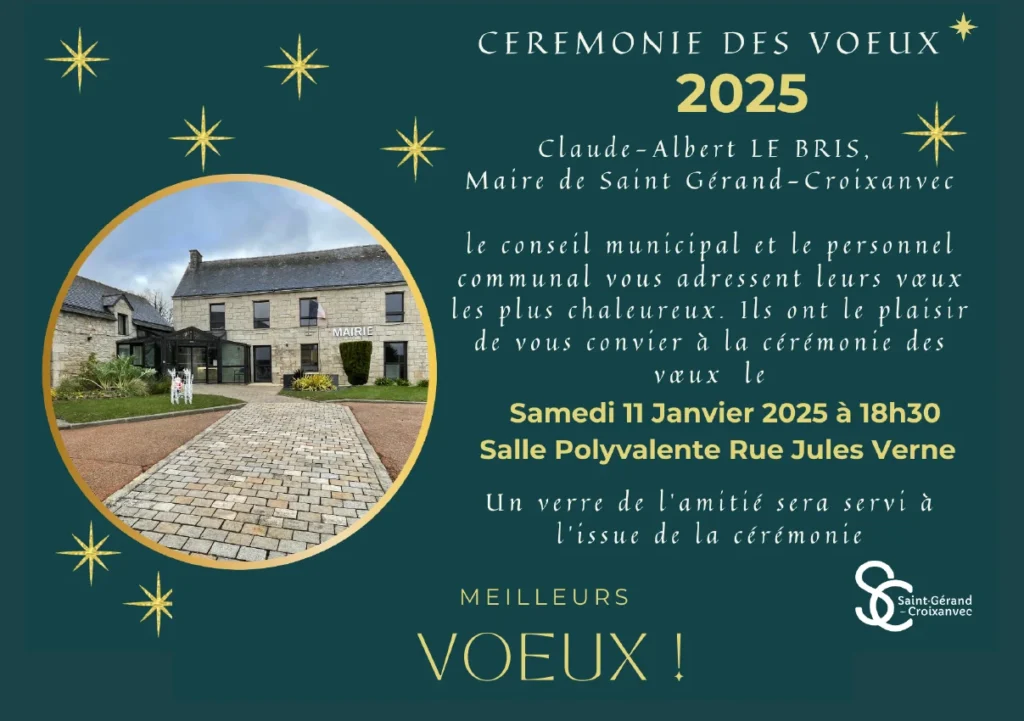 ceremonie des voeux 2025 Saint Gerand
