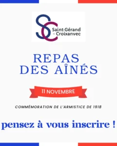 Rappel Repas des Aines