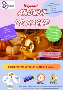 Argent de poche Toussaint 2025