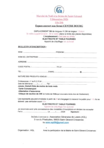 inscription marche de noel